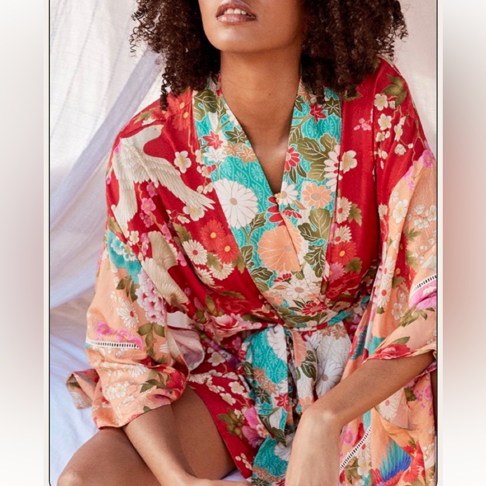 Spell Delilah Patchwork Robe Small - image 1